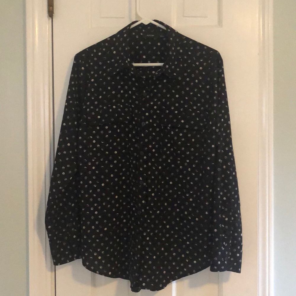 Black Button Down Blouse